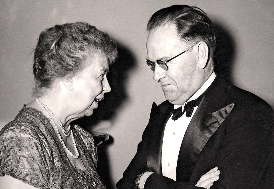 eleanor roosevelt tage erlander 1950